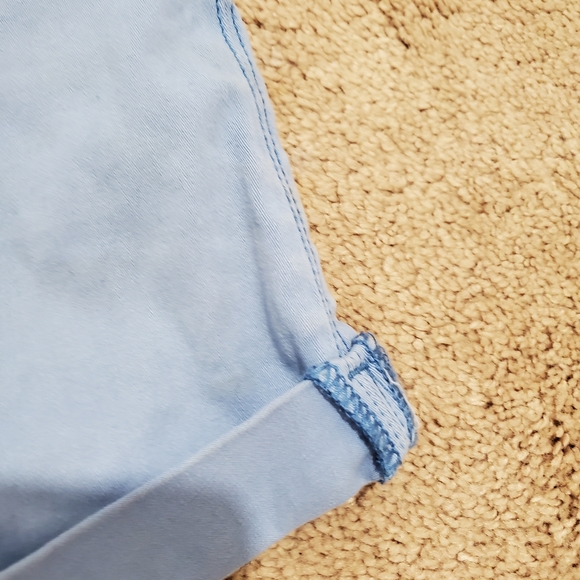 Blue women's shorts - Picture 6 of 9